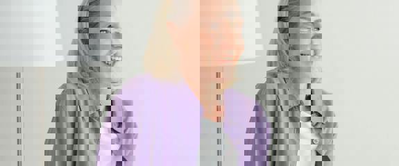 Woman smiling