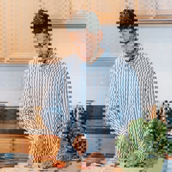 Man cooking